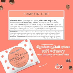 Love + Chew pumpkin chip cookies on a plate, cozy autumn treat.