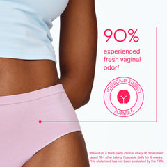 Love Wellness Good Girl Probiotics gluten-free label with clear dietary compatibility.