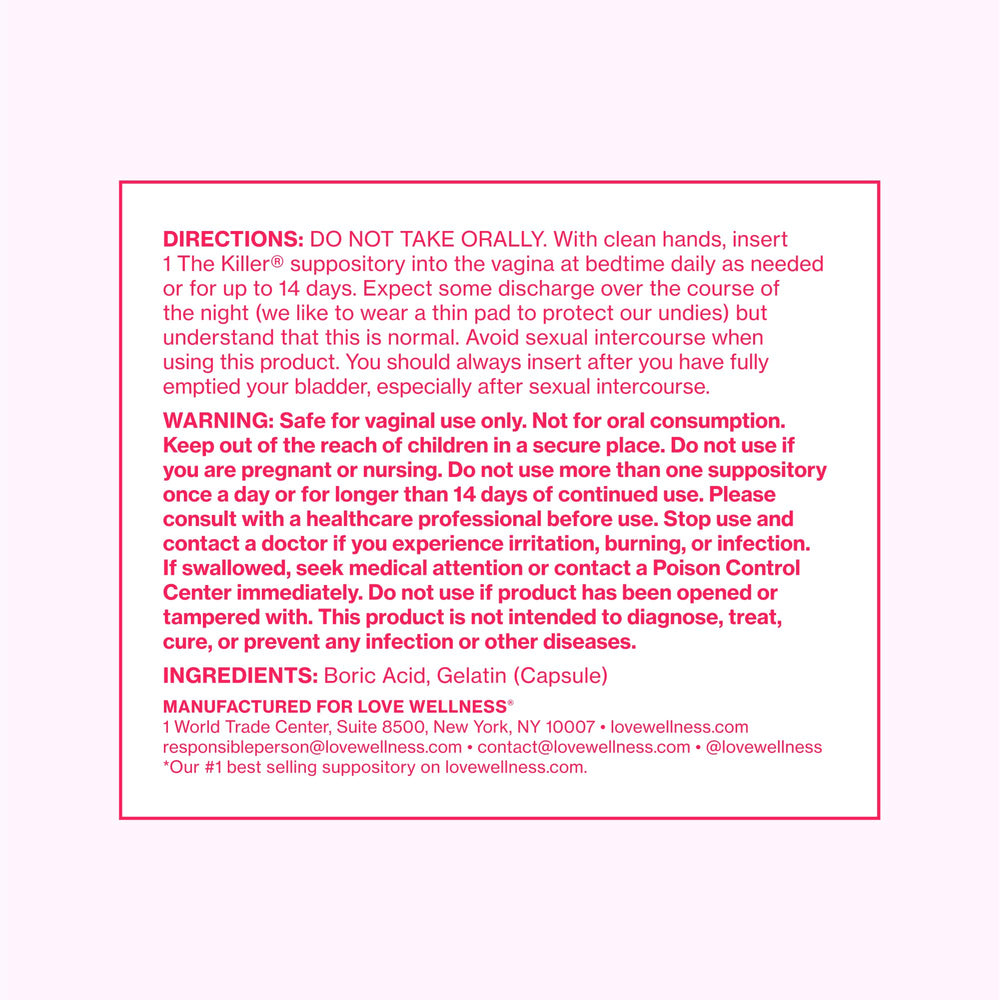 Love Wellness the killer and flora power duo front packaging for easy at-home care.