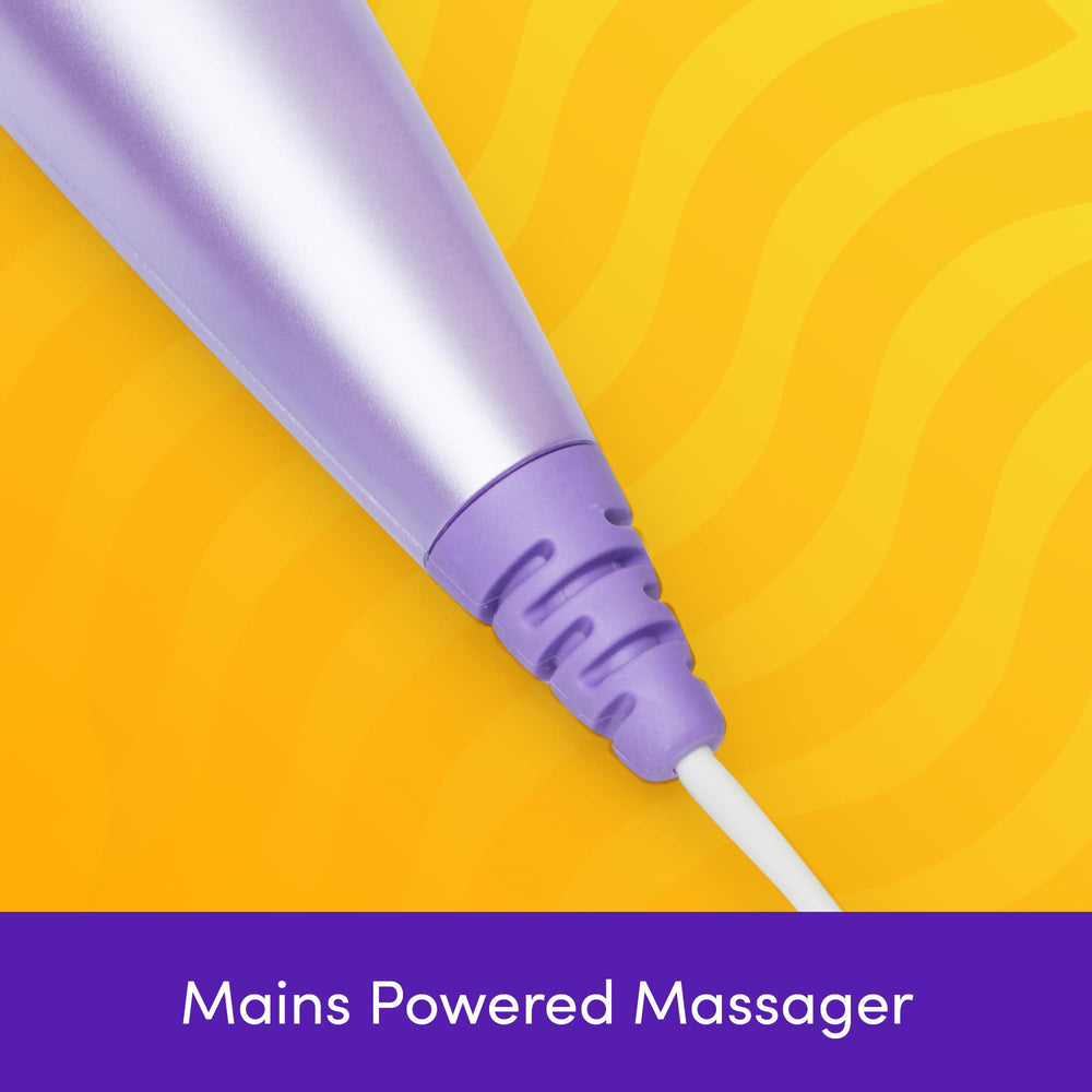 Lovehoney massager with flexible neck reaches back and shoulders easily.