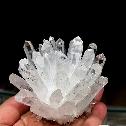 Loverain natural quartz cluster, three-inch specimen ideal for tranquil home decor.