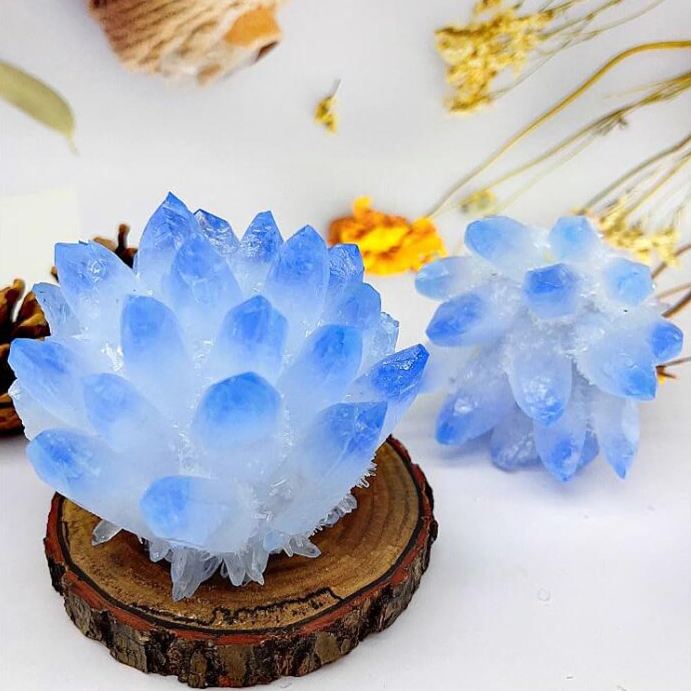 Loverain quartz cluster ambient energy ideal for peaceful bedrooms.