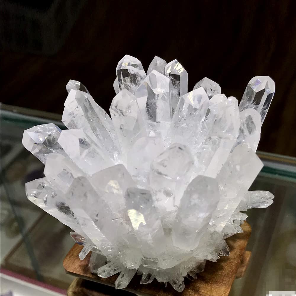 Loverain unique natural crystal cluster, no two alike, adding natural interior character.