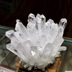 Loverain unique natural crystal cluster, no two alike, adding natural interior character.