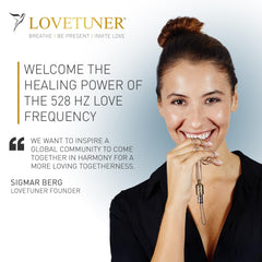 Lovetuner on-the-go setup facilitates quick, consistent breathing practice.