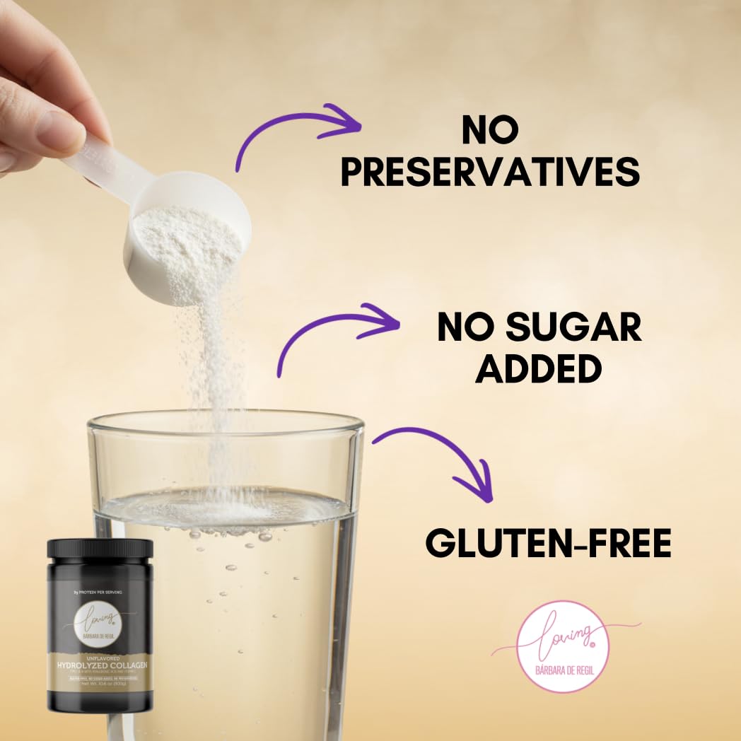 LOVING IT BÁRBARA DE REGIL hydrolyzed collagen mixing into coffee or juice.