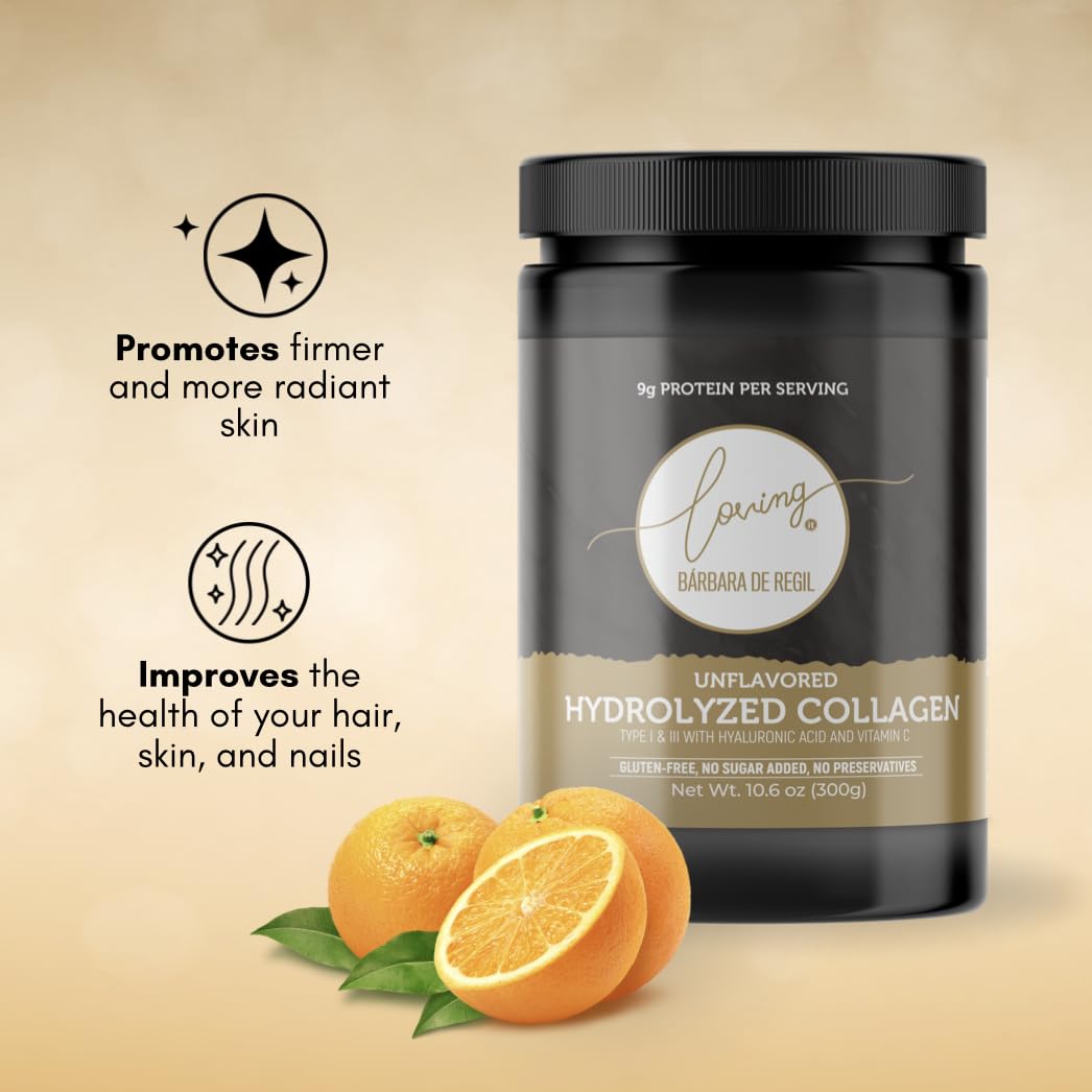 LOVING IT BÁRBARA DE REGIL hydrolyzed collagen skin-hair-nails support for daily care.
