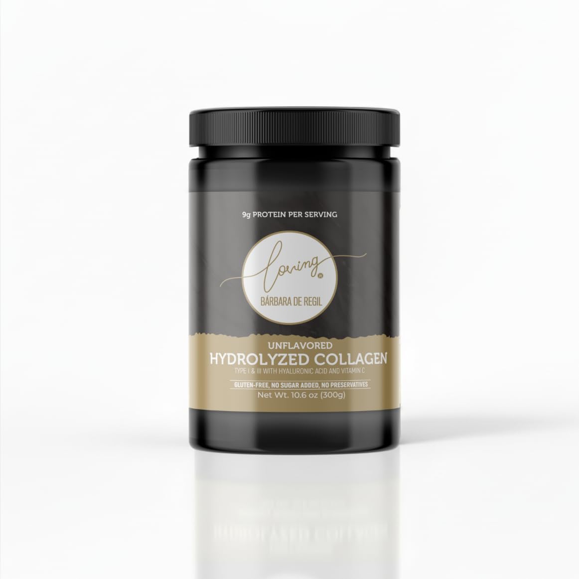 LOVING IT BÁRBARA DE REGIL hydrolyzed collagen unflavored powder for versatile smoothie blends.