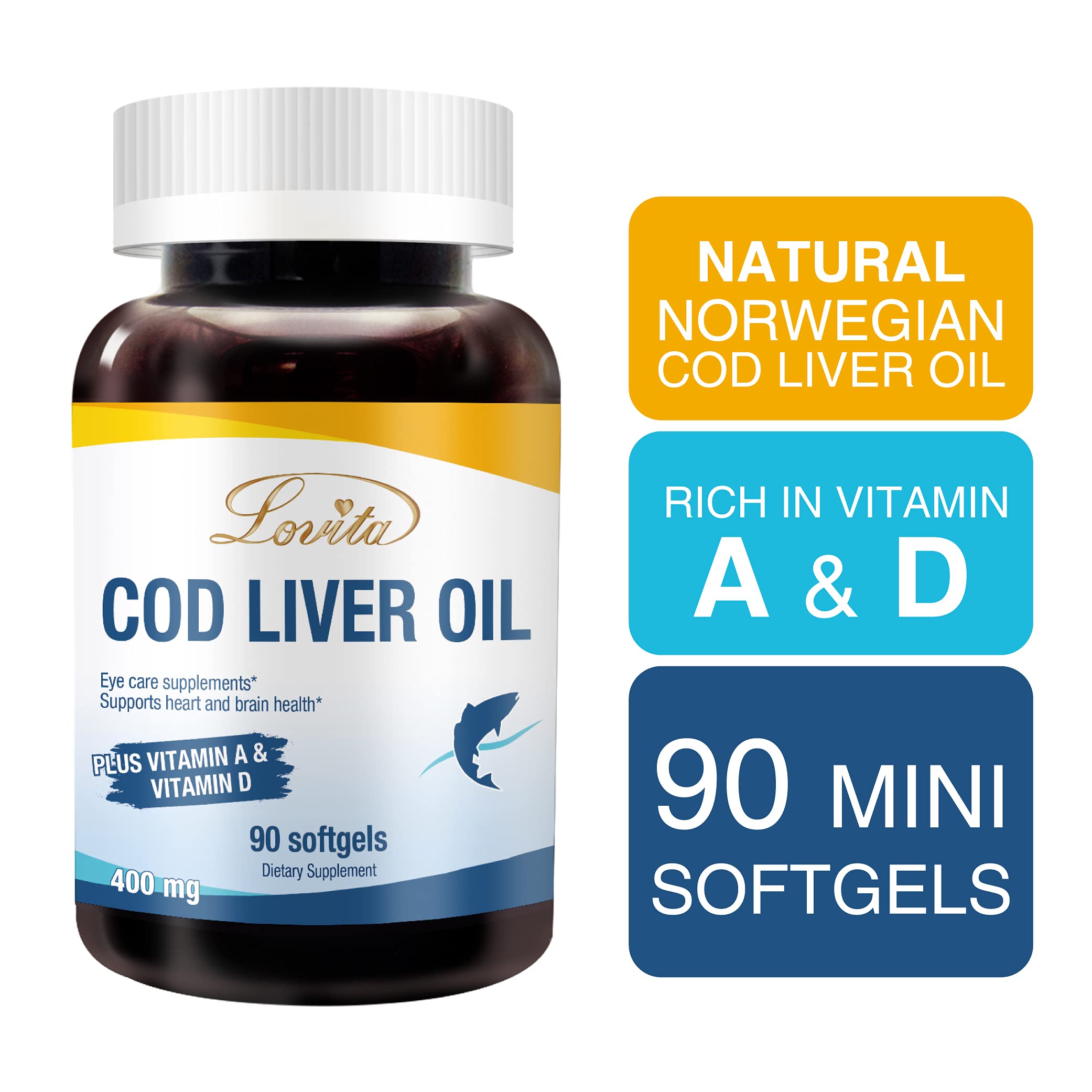 Lovita Cod Liver Oil gluten-free and preservative-free formula
