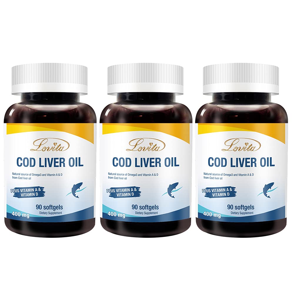 Lovita Cod Liver Oil mini softgels for easy swallowing and purity