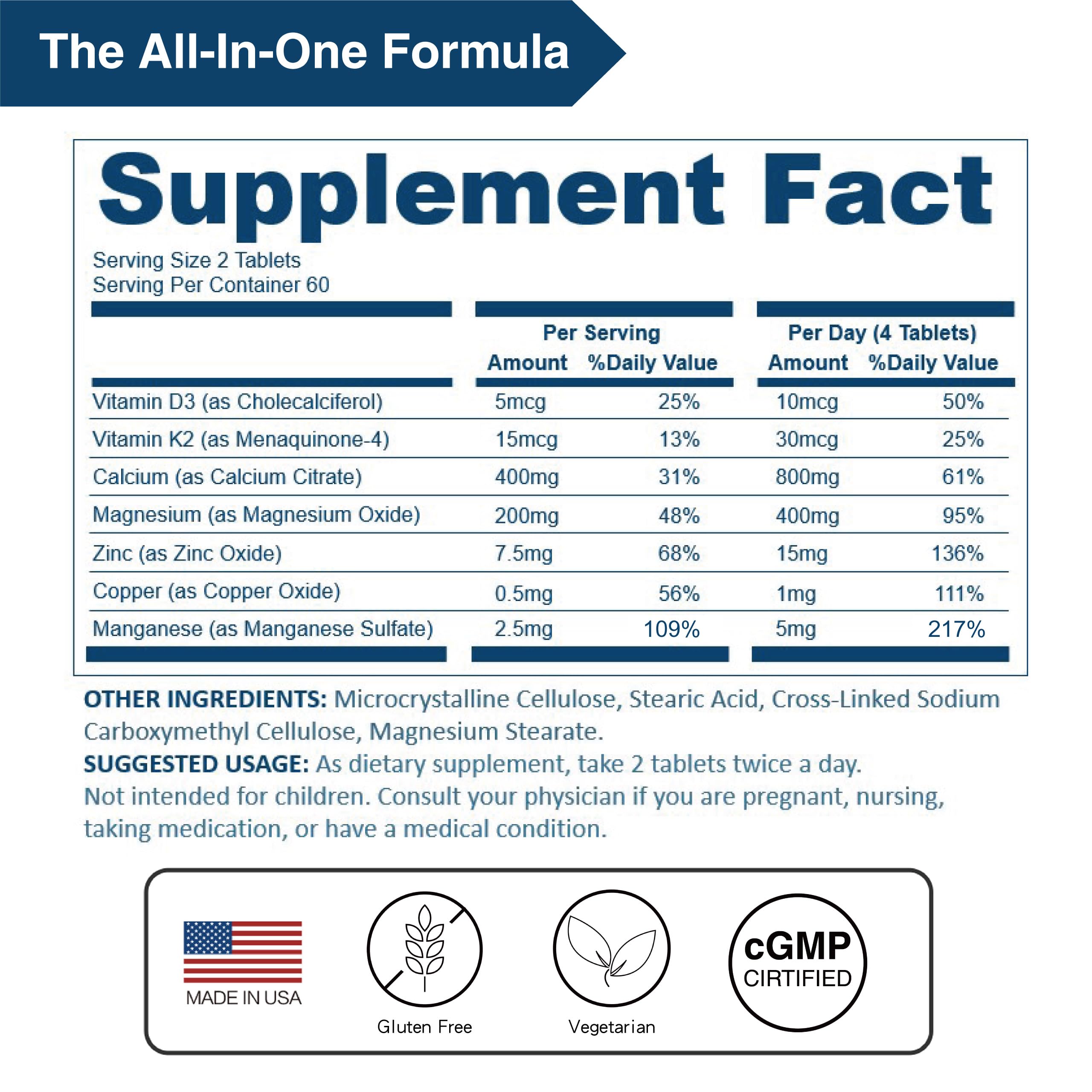 LOVITA D3-K2 synergy image indicating improved calcium utilization
