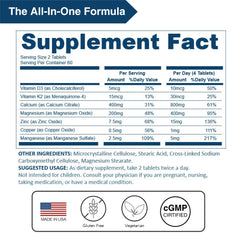 LOVITA D3-K2 synergy image indicating improved calcium utilization