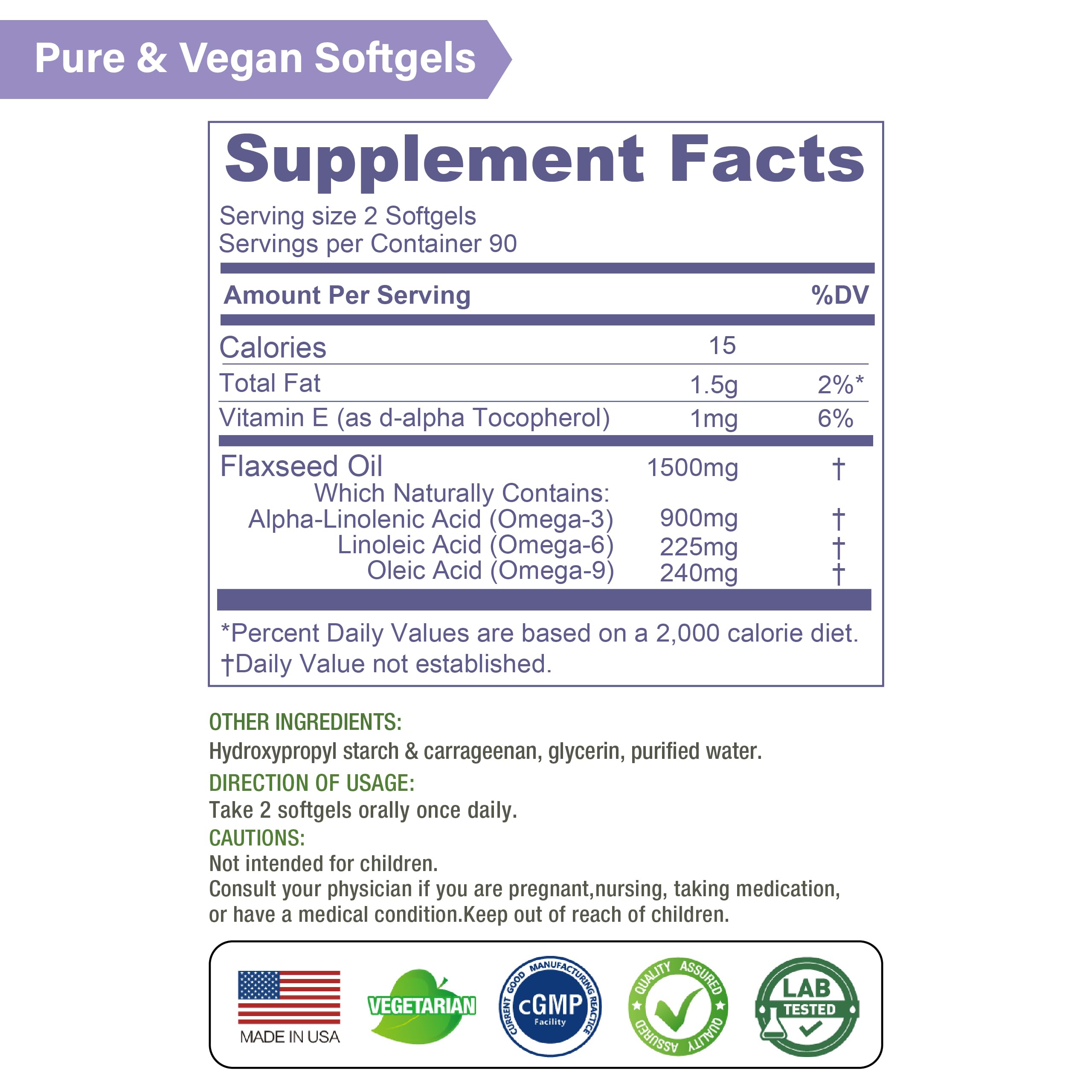 LOVITA calendar graphic suggests easy two-per-day dosing.