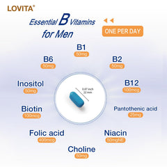 Lovita tablet resting back into blister highlighting vegetarian format