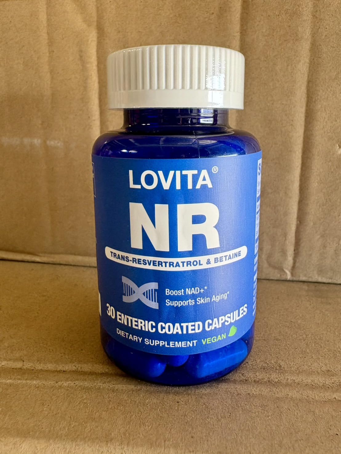 LOVITA NR daily-dose pack supports a simple consistency routine.