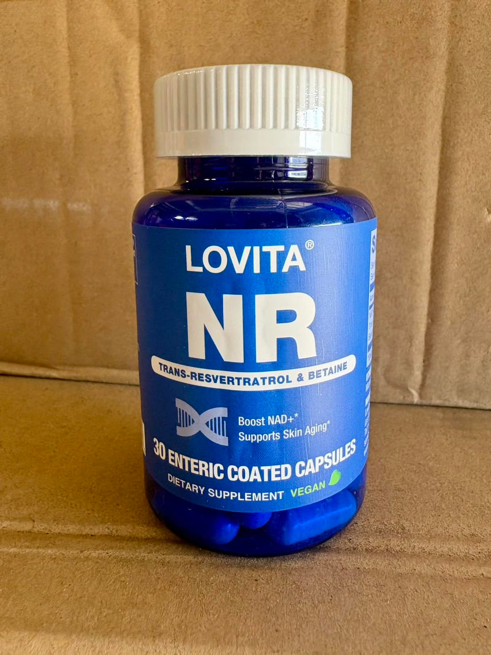 LOVITA NR daily-dose pack supports a simple consistency routine.