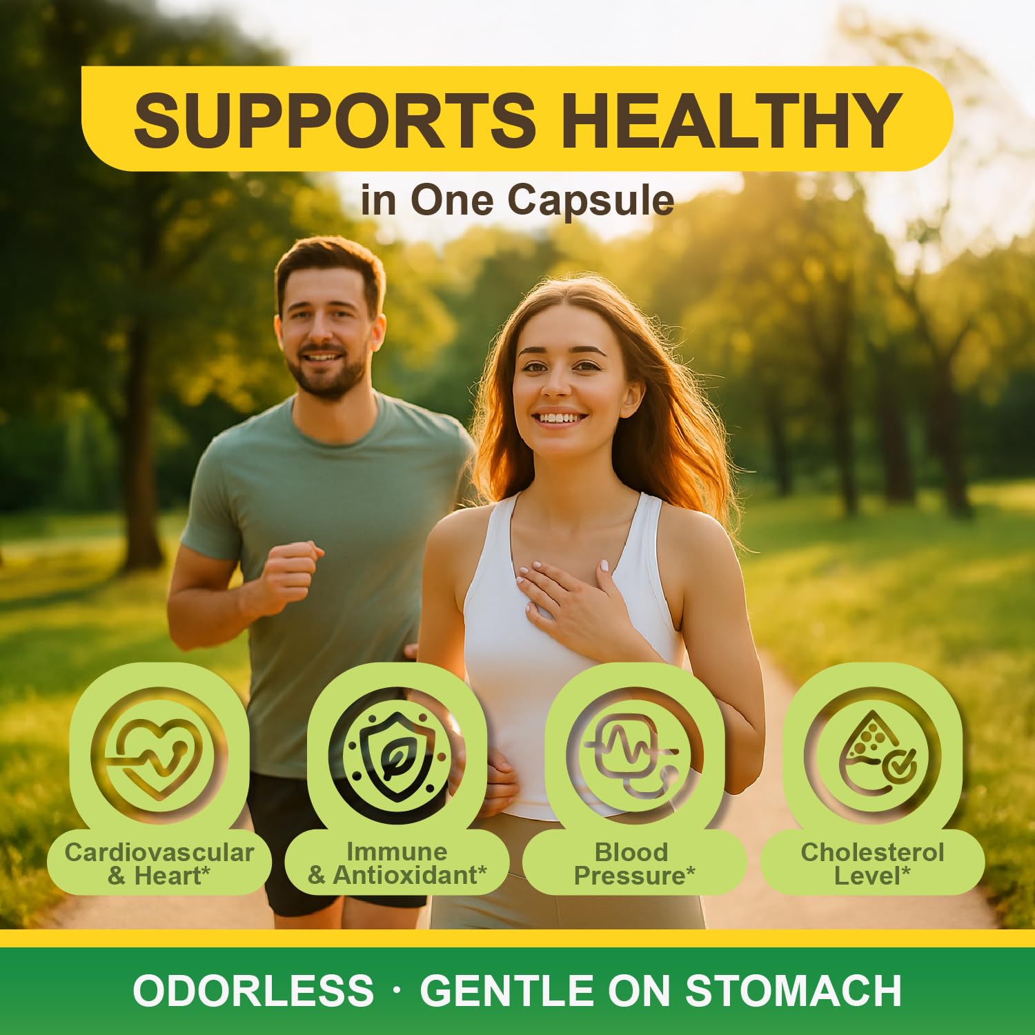 LOVITA label shows 1.25% allicin strength for consistent antioxidant support.