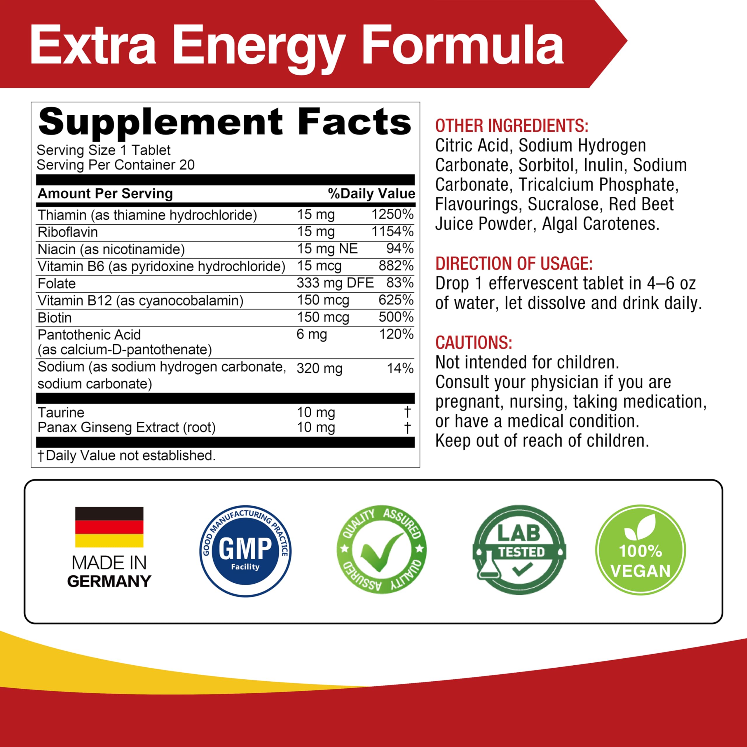 LOVITA Pack-of-6 bottles offering convenient daily energy support