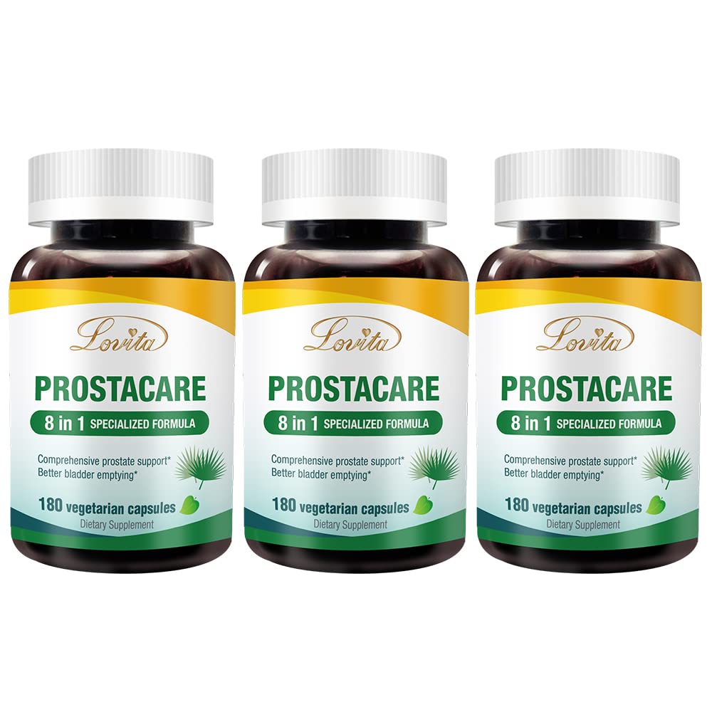 LOVITA Prostate Health bottle front view supports daily urinary comfort.