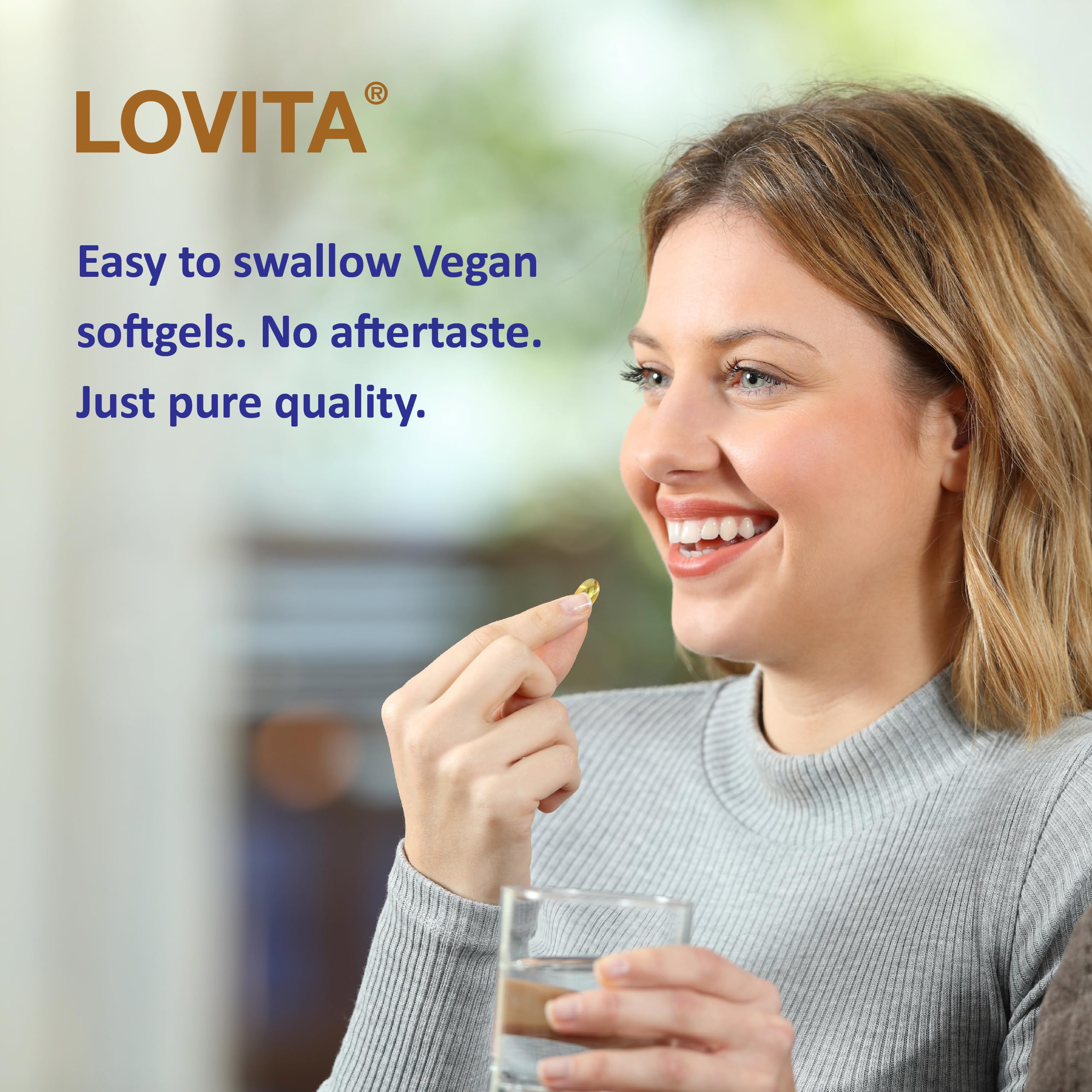 LOVITA USA-made packaging signals cGMP facility quality and safety.