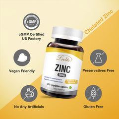 Lovita Zinc 50mg capsules suitable for vegan diets