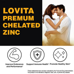 Three Lovita Zinc 50mg bottles bundled for three-pack