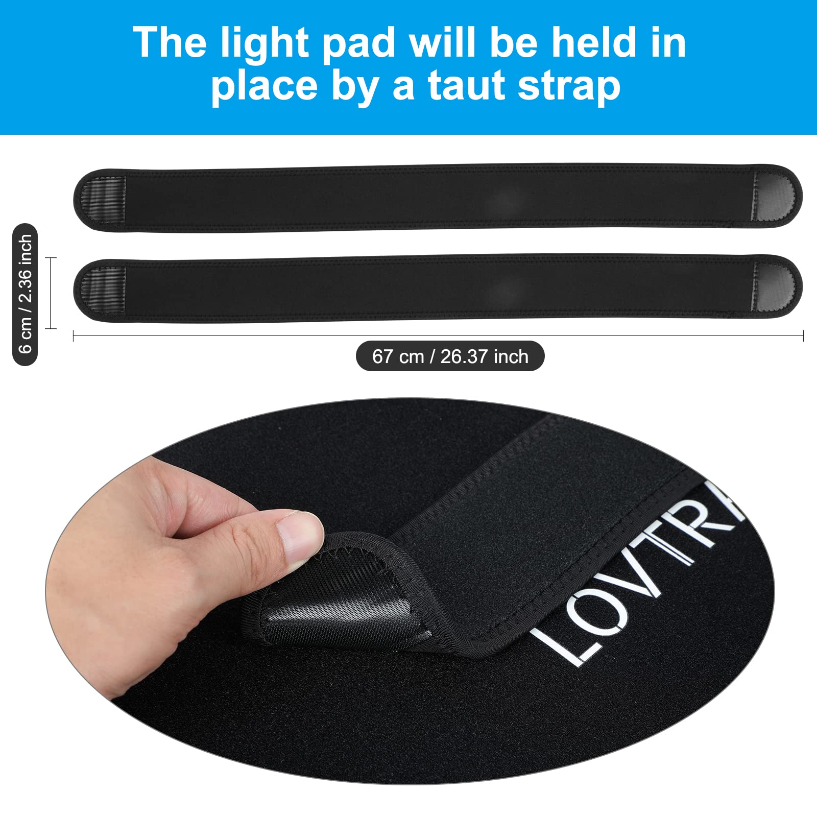 LOVTRAVEL 50W LED power supports efficient at-home sessions