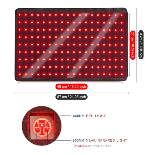 LOVTRAVEL 850nm infrared pad for comfortable, broad-spectrum penetration