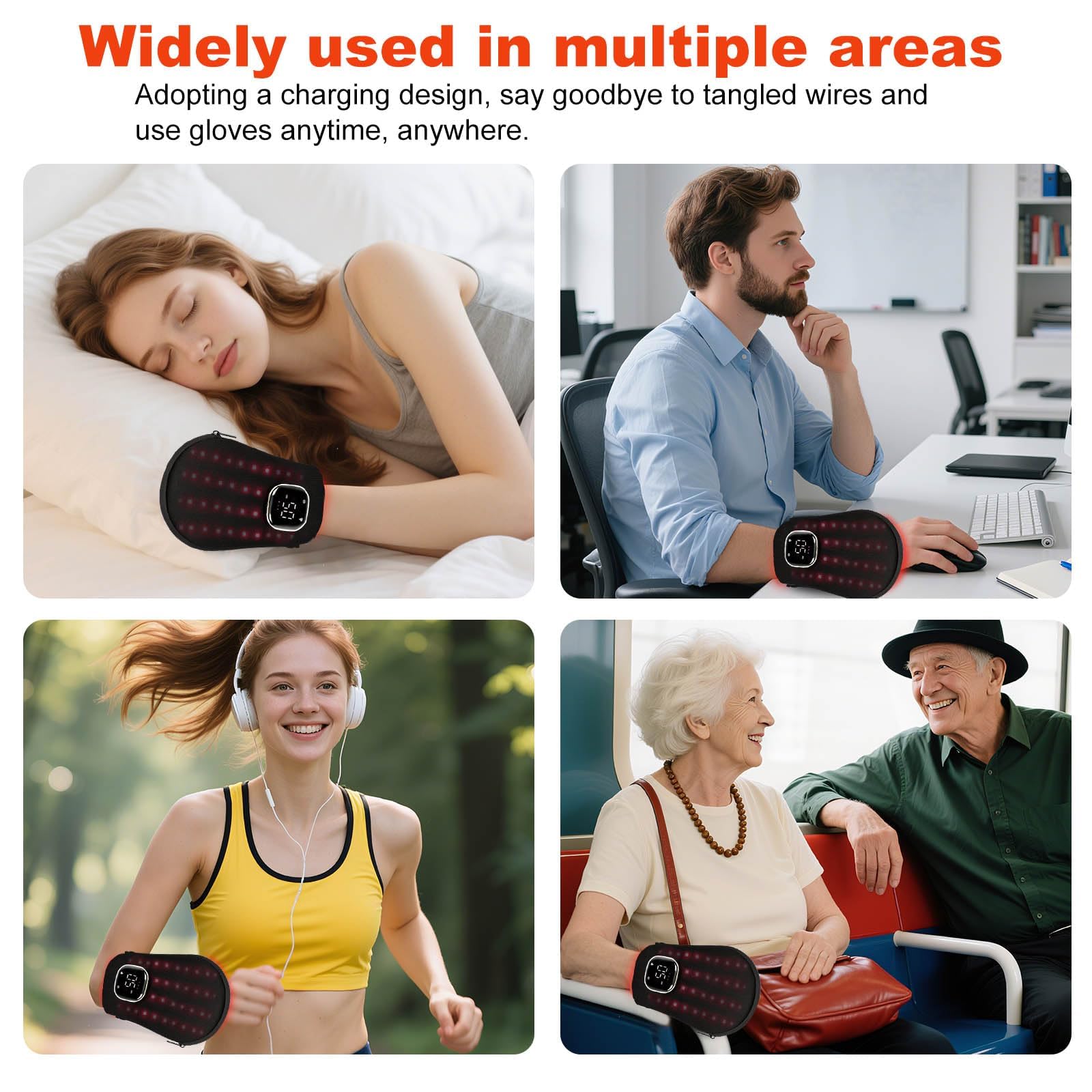 LOVTRAVEL flexible zipper design supports easy wear with dexterity.