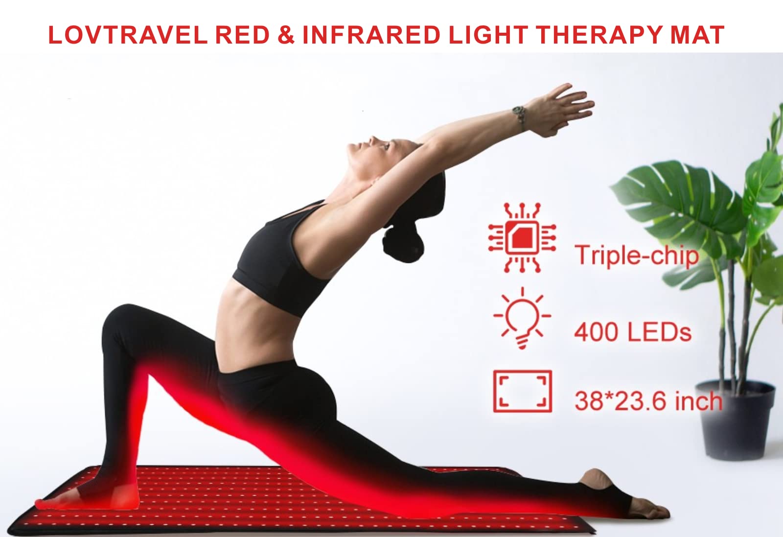 LOVTRAVEL large 35x20-inch treatment area supports versatile positioning.