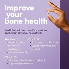 LowTE Florida ADK5 vitamin D3 capsule for bone and immune health.