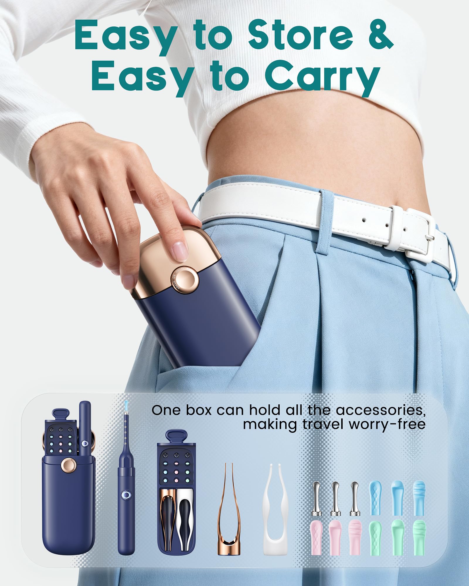 Loyker portable storage box keeps all components organized.