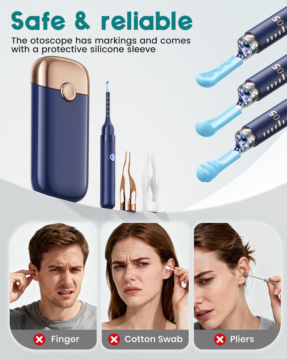 Loyker silicone-tipped tweezers reduce slipping for safer extraction.