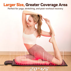 LPKP foldable red-light therapy blanket with timer for easy storage
