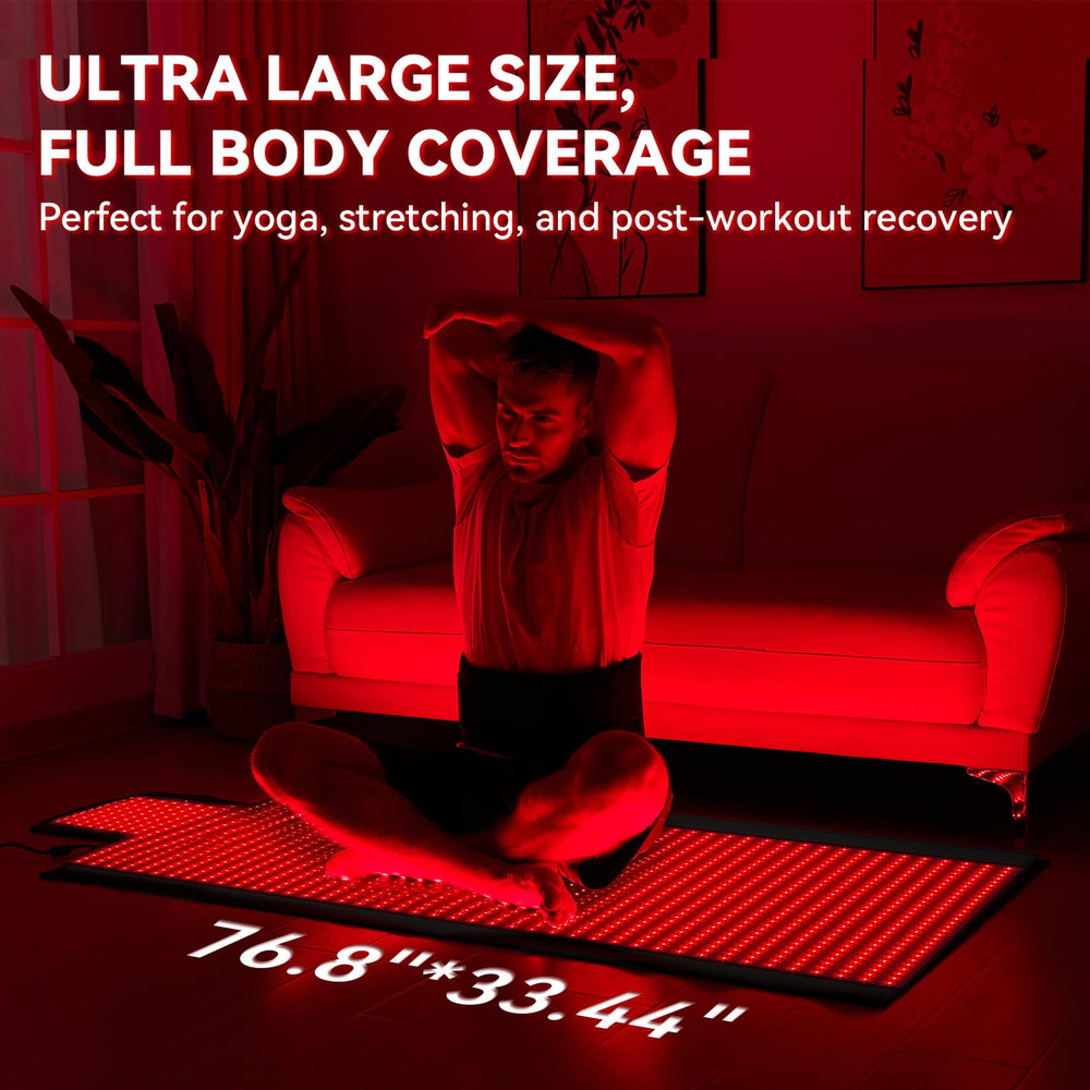 LPKP Red Light Mat with 660nm and 850nm dual wavelengths for versatile therapy.