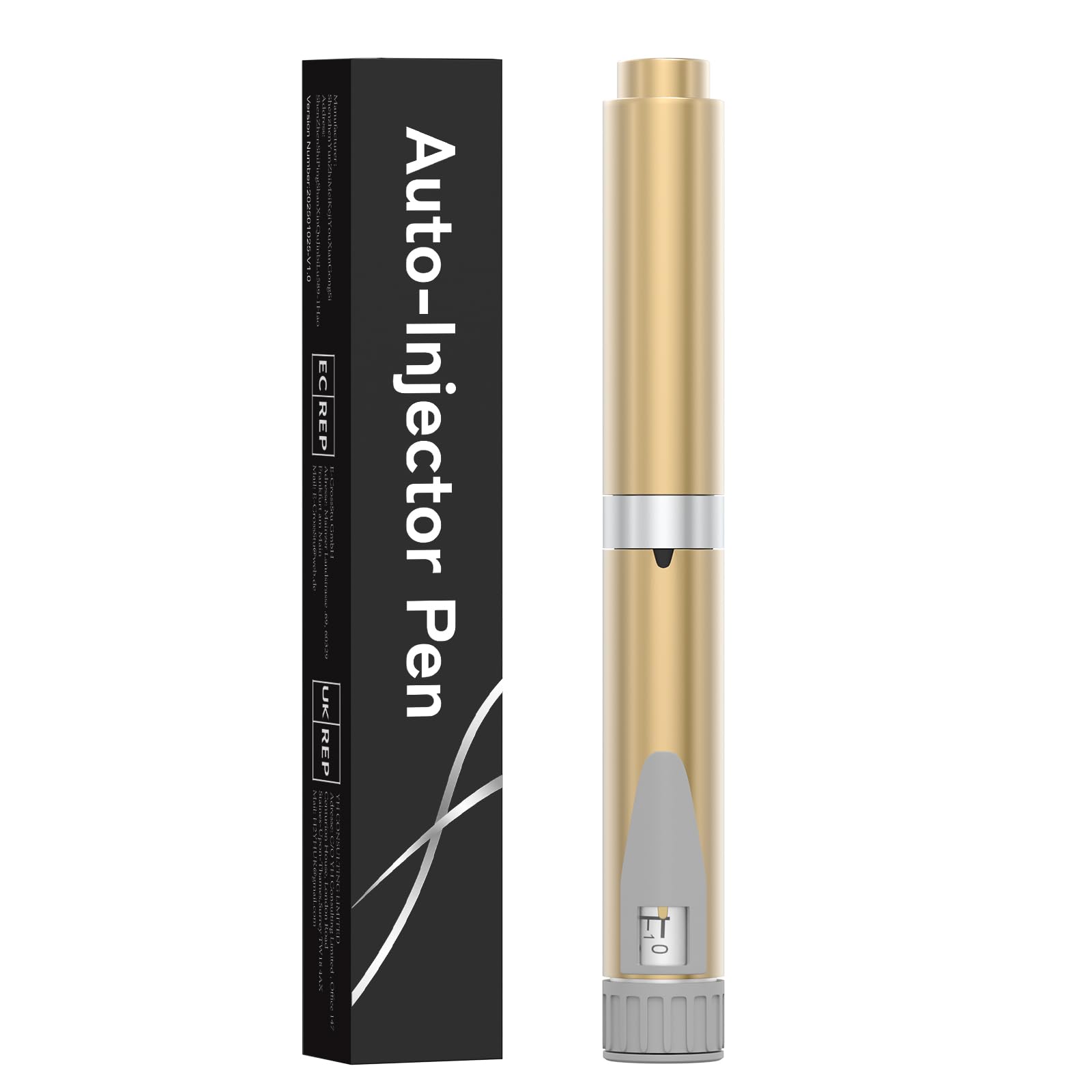 Lpzzsis reusable peptide pen injector with precision dial for on-the-go dosing.