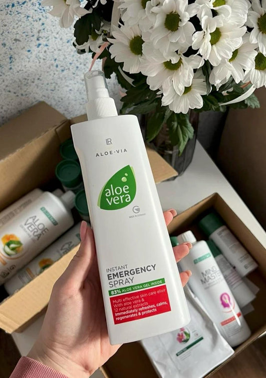 LR Health & Beauty Aloe-Via fragrance free formula in action for sensitive skin