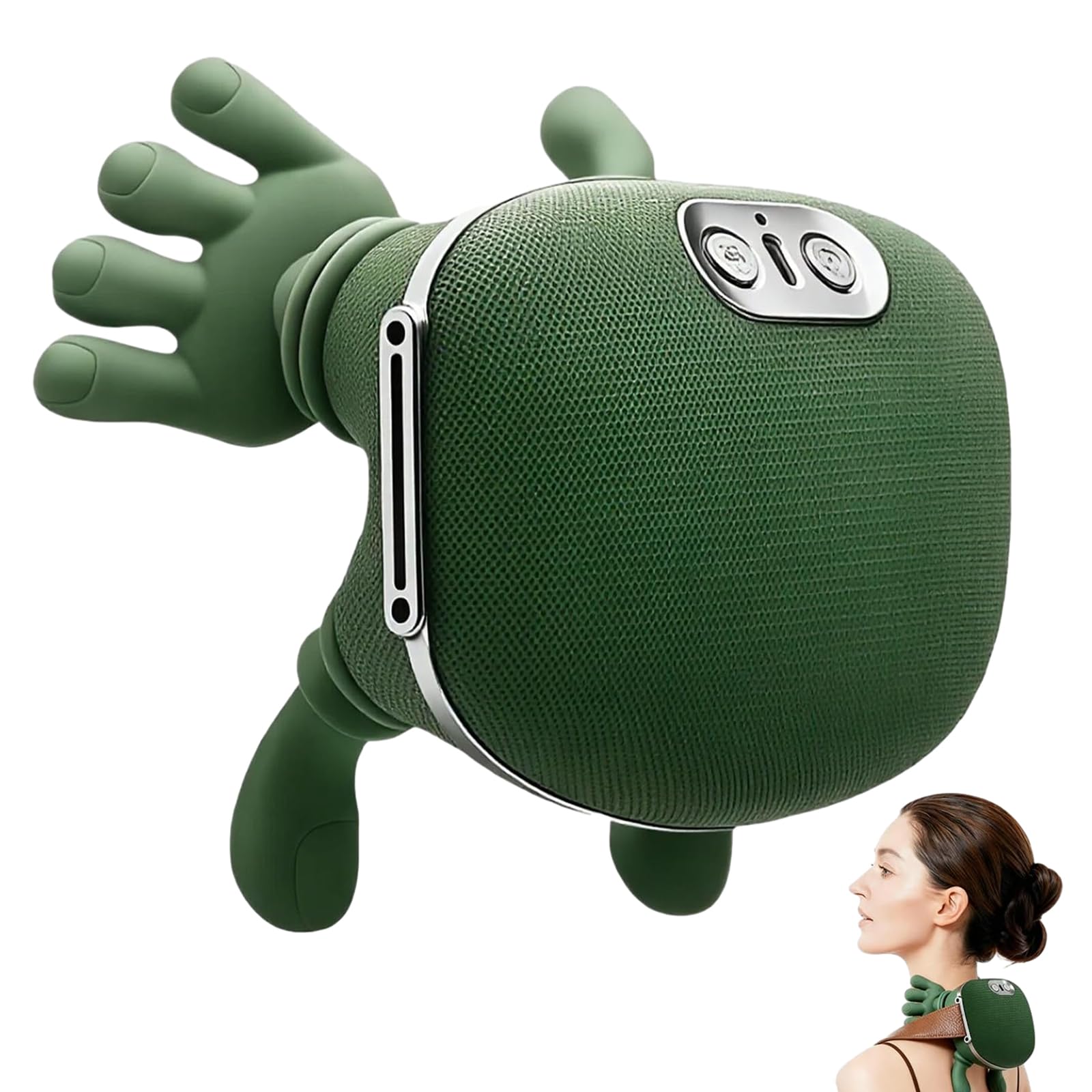 Lrthyonis shoulder-neck massager with heat function offering soothing relief after a long workday.