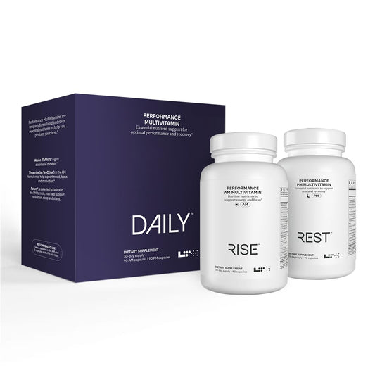 LTH Daily Performance multivitamin bottle, compact daily nutrition for energy and immunity