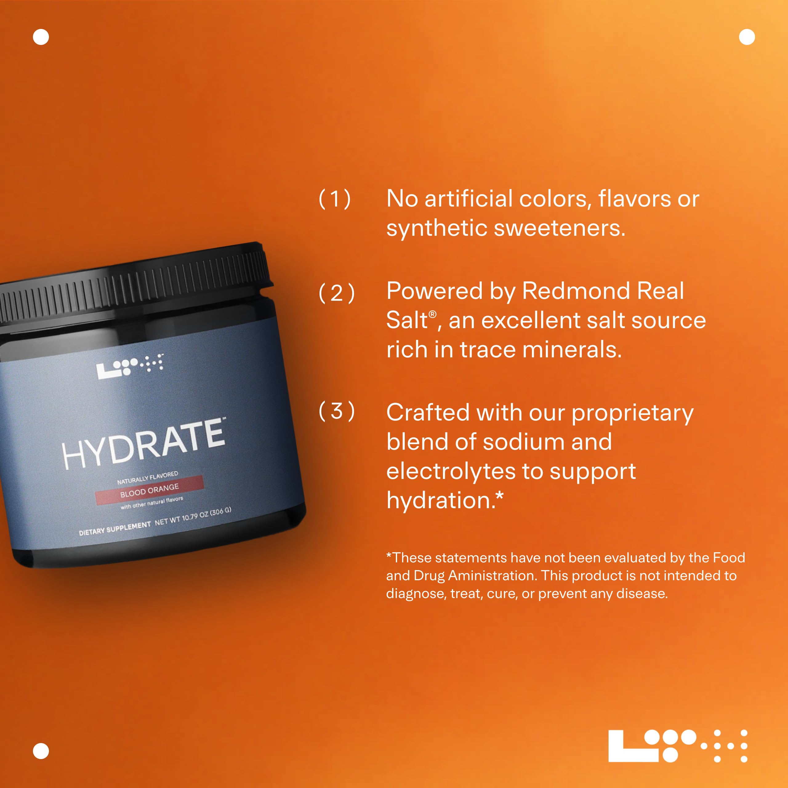 LTH Hydrate plant-based-ingredients icon notes gluten-free and dairy-free formulation