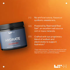 LTH Hydrate plant-based-ingredients icon notes gluten-free and dairy-free formulation