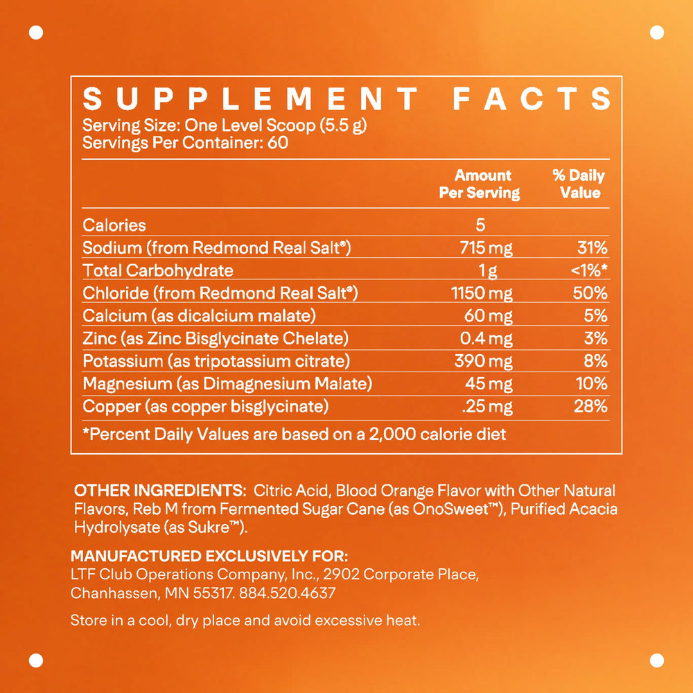 LTH Hydrate powder-dispense highlights easy scoops for consistent hydration during workouts