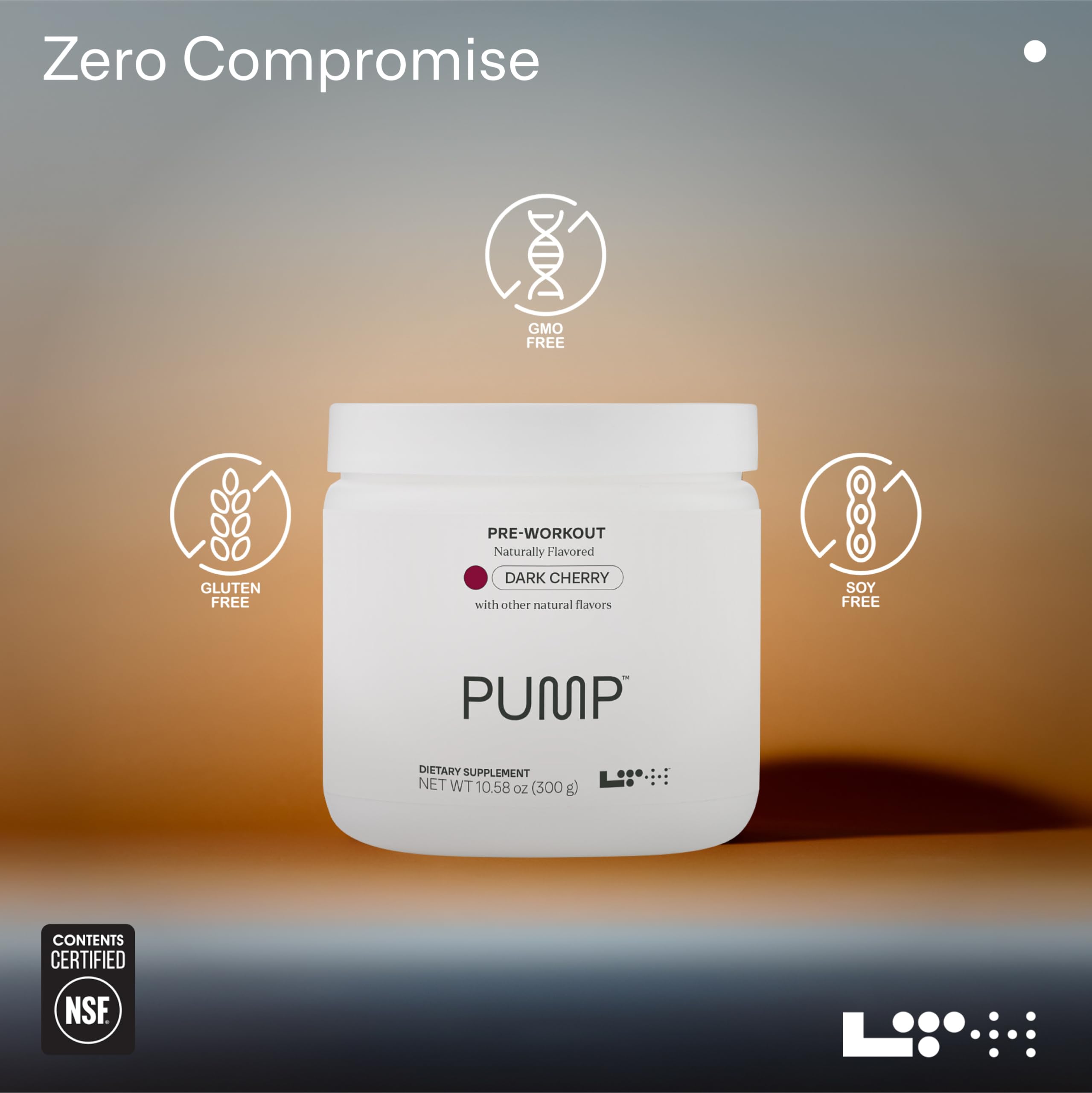 LTH Pump pre-workout dissolves quickly for a clean energy lift.