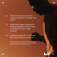 LTH Pump pre-workout Tropical Breeze flavor pour delivers refreshing taste during training.