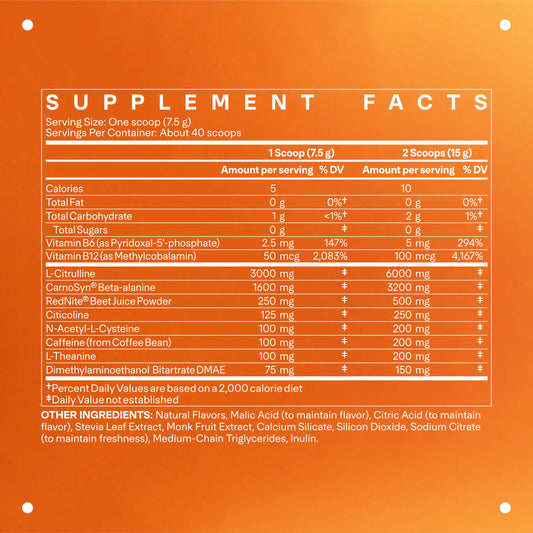 LTH Pump pre-workout pour shows a vibrant drink for smooth energy.