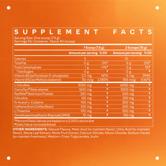 LTH Pump pre-workout pour shows a vibrant drink for smooth energy.