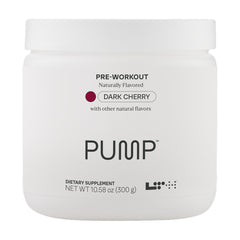 LTH Pump pre-workout tub ready for mixing, supports focused energy and endurance potential.