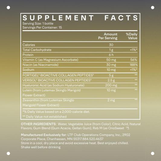 Closeup of LTH Rewind Collagen Elixir texture and color