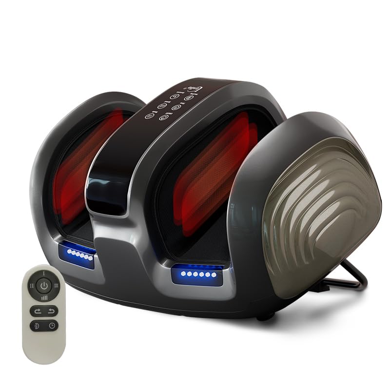 Ltnile Shiatsu Foot Massager with Heat focusing on the soles for soothing warmth.