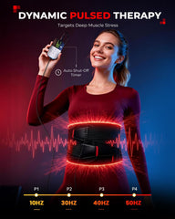 LTW belt centered on the shoulders for upper body relief